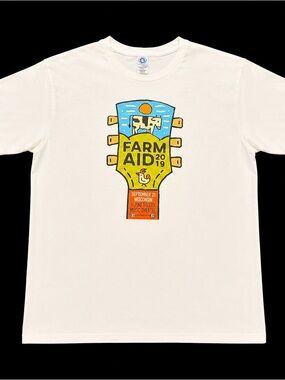 Farm Aid 2019 Concert Tee XL Willie Nelson Neil Young Made in USA
